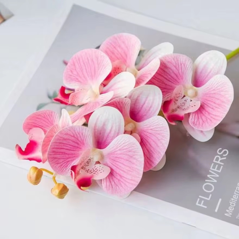 Bonsai Garden Bench - Fleurs artificielles 3D en plastique, orchidées