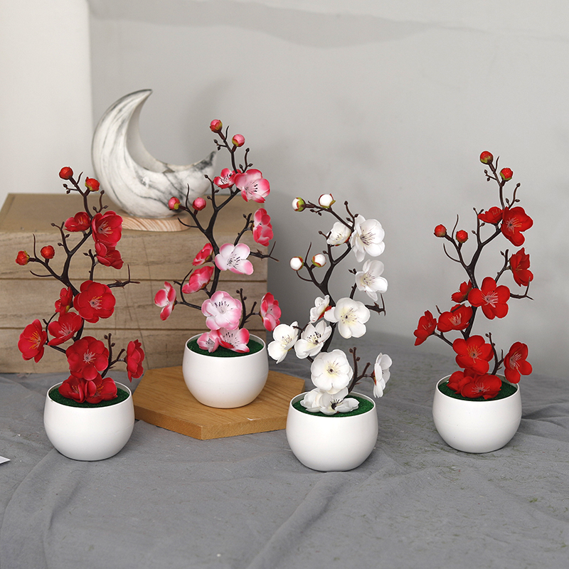 Bonsai Garden Ideas - Fausses Branches de pin PE vertes