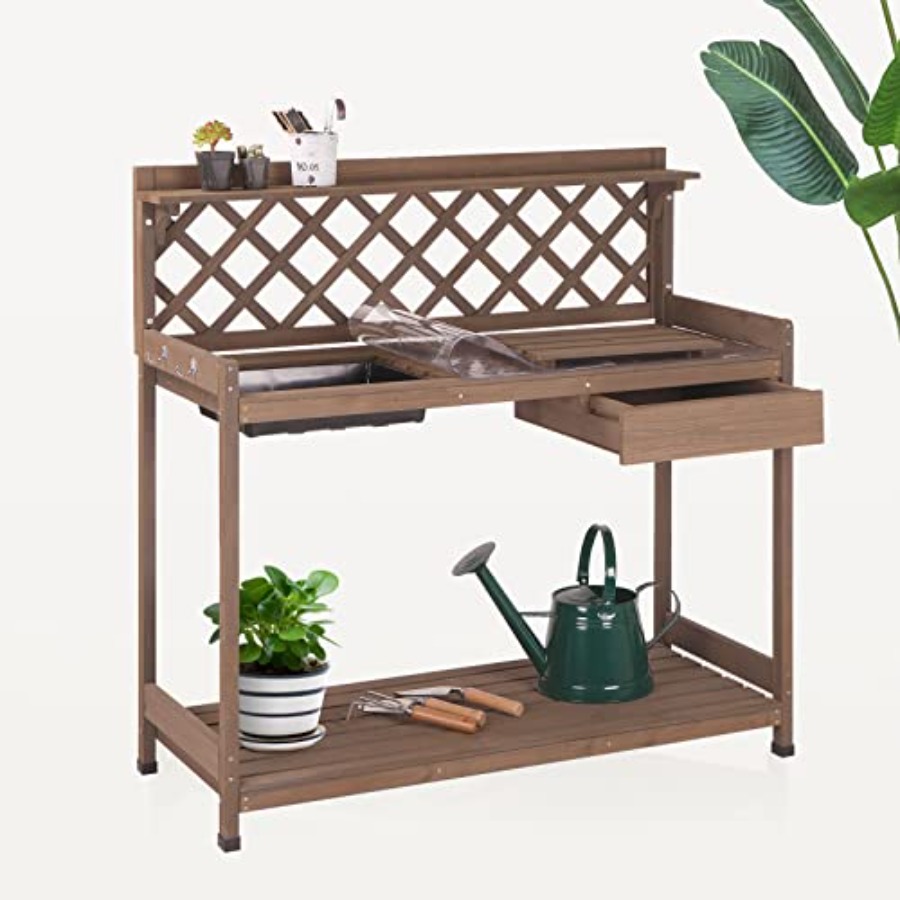 Bonsai Garden Bench - Banc de jardinage extérieur en bois