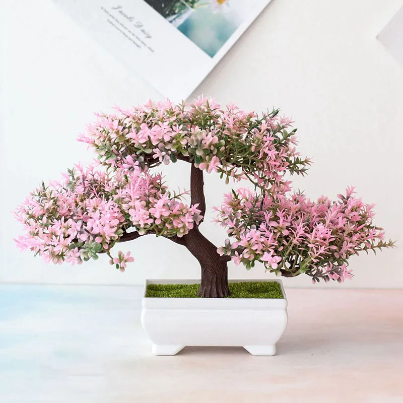Bonsai Garden Ideas - Plantes artificielles bonsaï, fausses fleurs, ornements