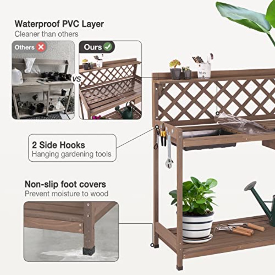 Banc de jardinage extérieur en - Bonsai Garden Bench avis et prix